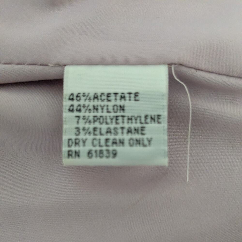 Teri Jon Prom Dress Maxi Gown 6 Purple Rickie Freeman Metallic Shoulder Formal - Picture 11 of 11